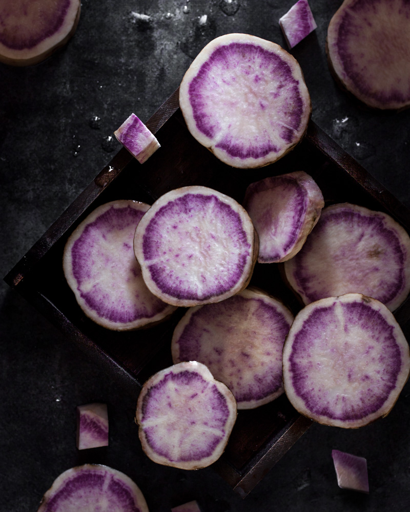 purple sweet potato moody photography Melbourne food photographer
